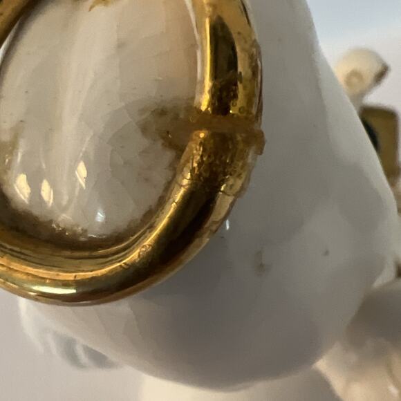 Napco Angel With Dove Bird Present Toy Ceramic Figurine 4” Japan READ - Picture 8 of 16